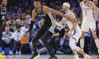 圣诞大战-文班亚马19+11亚历山大22分 马刺击败雷霆5连胜