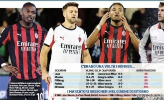 米兰锋线沦为意甲笑话！连续38天无前锋破门，红黑9号魔咒十年无解