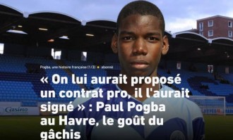 转会费12万欧！勒阿弗尔前主席：曼联不该给15岁的博格巴那么多钱