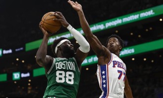 马克西40分埃奇库姆首秀34分 布朗25分绿军惜败76人