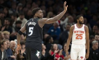 爱德华兹38分唐斯40分 森林狼击败尼克斯3连胜