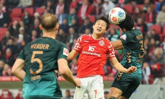 1-1，德甲第16战平德甲第9，终结2连败，32岁威德默发威难换3分